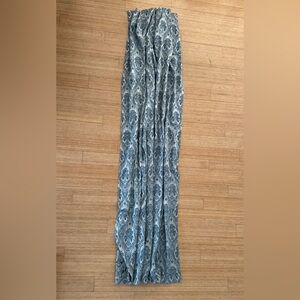 Set of 2 Blue Patterned Curtain Panels 82.5 in long x 52.5 in wide. EUC.